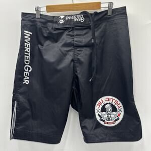 Inverted Gear Jiu Jitsu MMA Mixed Martial Arts Training Shorts Black Size 36